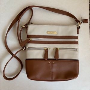 Stone & Co. two tone leather crossbody bag